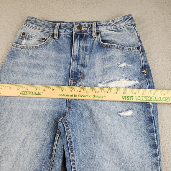 Ksubi Chlo Wasted Jeans Women's 28x26 Boyfriend Fit Ripped Knee Cropped Grunge - Picture 5 of 15